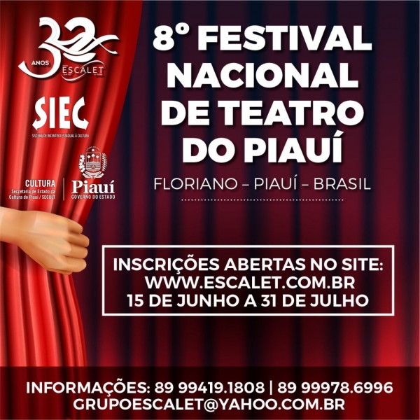 Inscrições abertas 